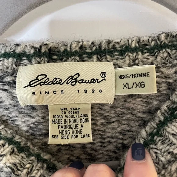 Eddie Bauer Gray Crewneck Sweater - Picture 2 of 9